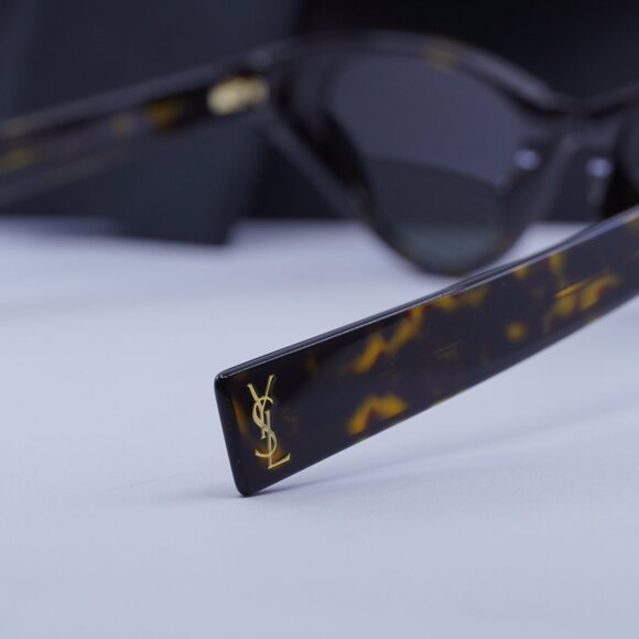 Saint Laurent SL M144 002 Cat Eye Sunglasses - Havana/Grey - Picture 5 of 10